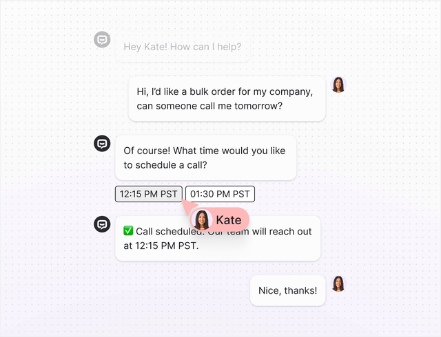 AI agent in Text App for lead generation