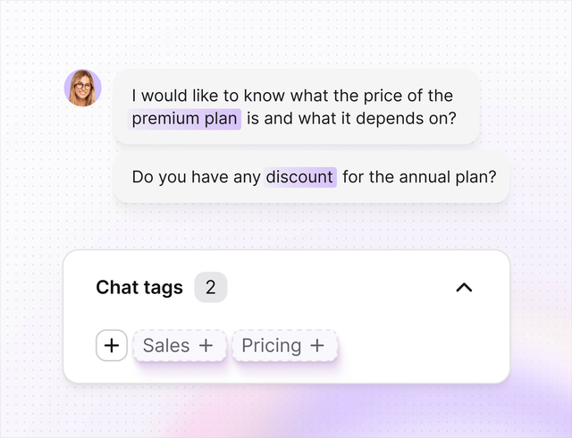 AI help desk in Text App for email support