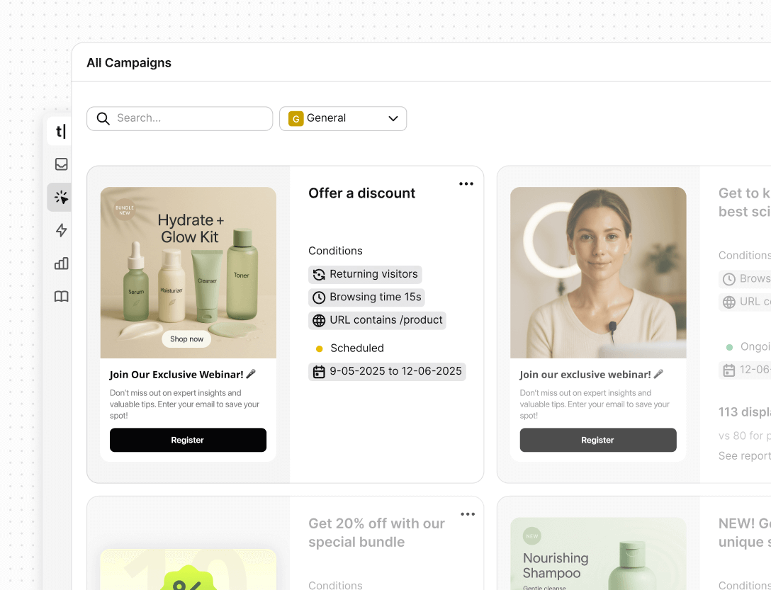 Engaging campaigns in Text App for lead generation