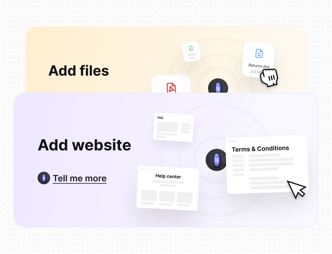 Organized workflows in Text App for email support